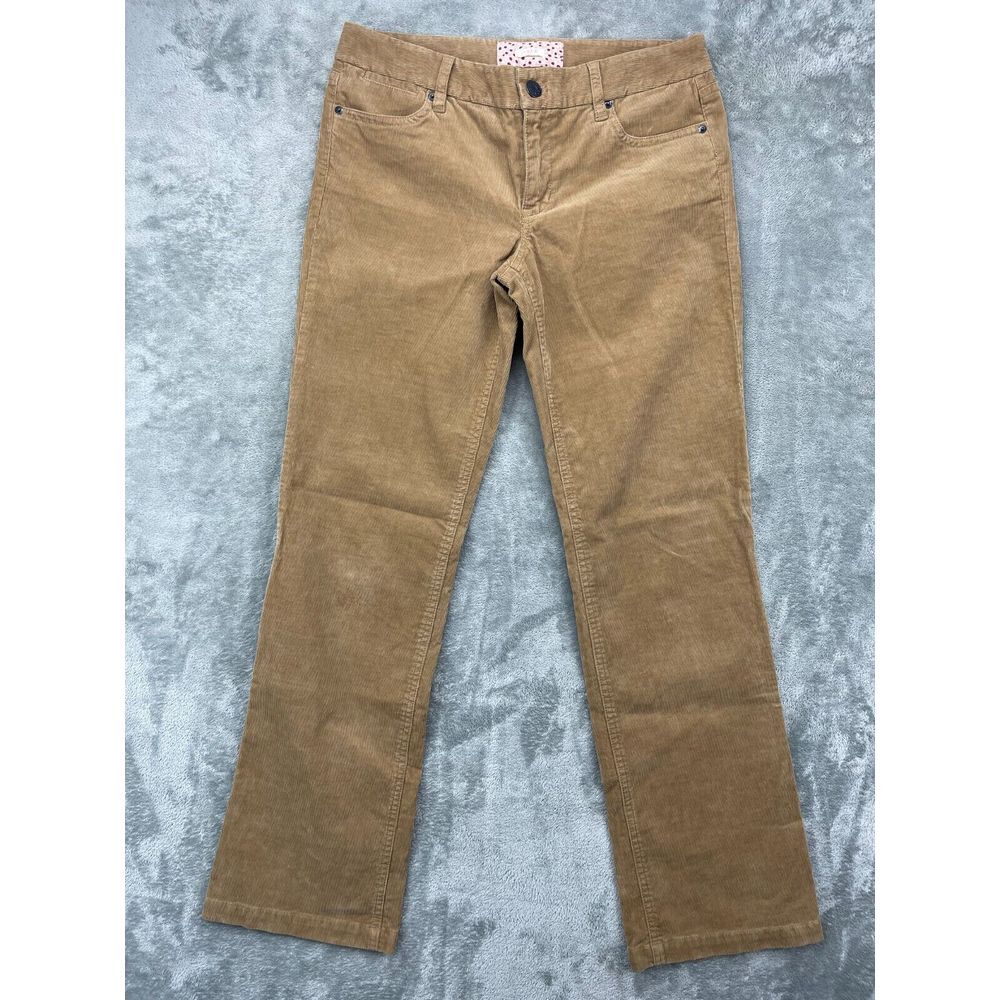 J Crew Women's Corduroy Bootcut Pants 30R (Real 33x32.5) Beige Stretch Mid Rise